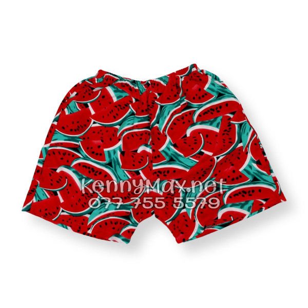Set Áo Sơ Mi Quần Short Tropical Dưa Hấu Đỏ Đi Biển Nam Nữ