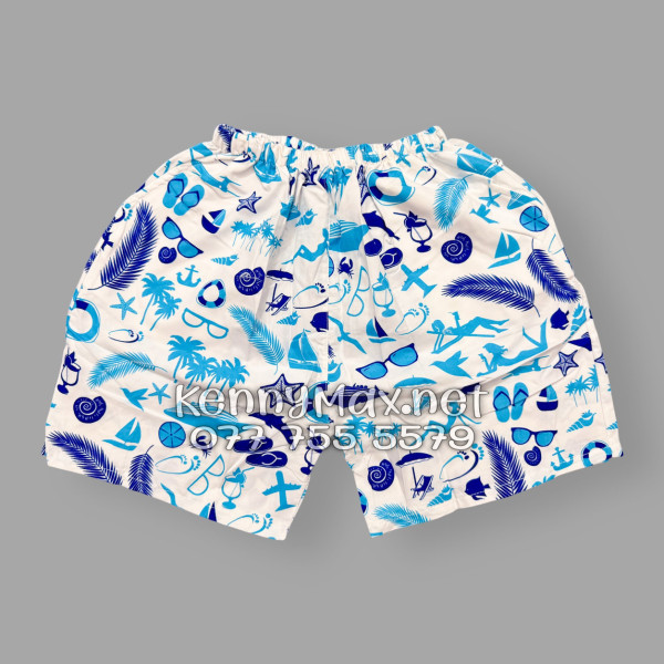 Set Áo Sơ Mi Quần Short Tropical Cây Dừa Thuyền Buồm Mỏ Neo Sao Biển Xanh Đi Biển Nam Nữ