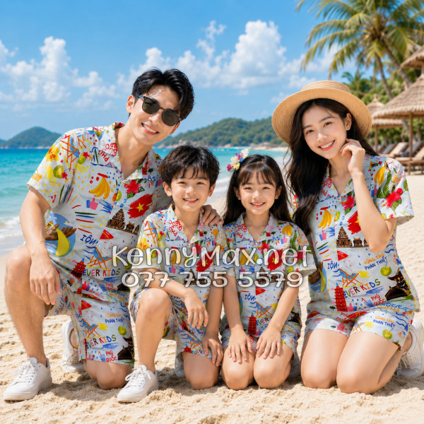 Set Áo Sơ Mi Quần Short Tropical Du Lịch Việt Nam Hà Nội Sài Gòn Đà Nẵng Phú Quốc Phan Thiết Mũi Né Nha Trang Vũng Tàu Xanh