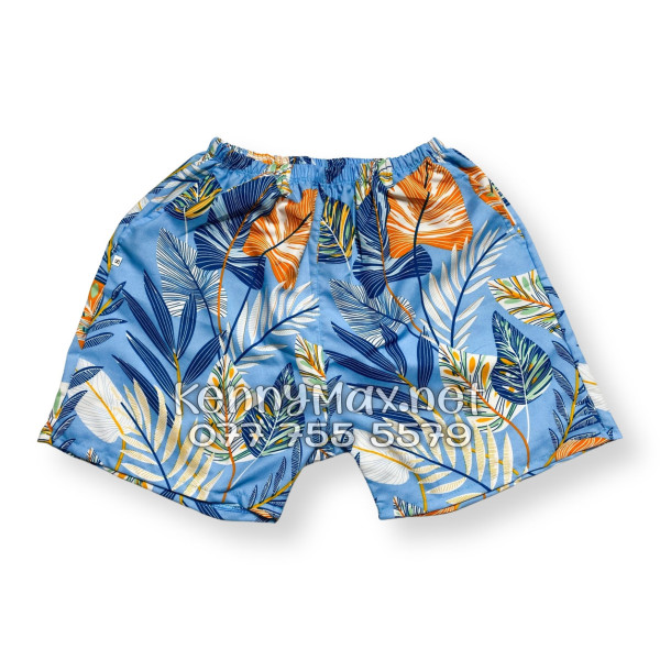 Set Áo Sơ Mi Quần Short Tropical Lá Môn Xanh Đi Biển Nam Nữ