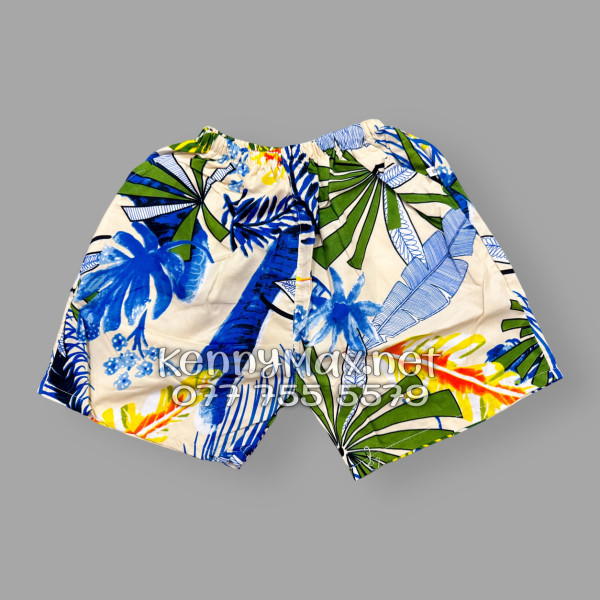 Set Áo Sơ Mi Quần Short Tropical Lá Cọ Đi Biển Nam Nữ