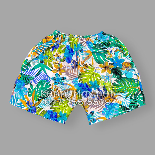 Set Áo Sơ Mi Quần Short Tropical Lá Rùa Đi Biển Nam Nữ